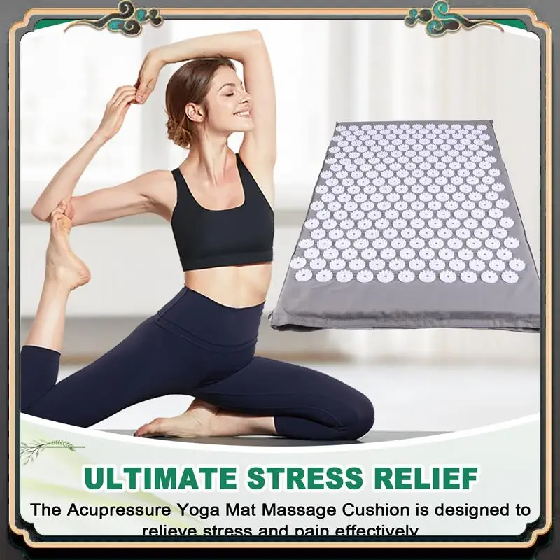 Acupressure Yoga Mat Massage Cushion Acupressure Mat Relieve Stress Pain Pin Pad For Relaxation Muscles Yoga Mat Grey
Acupressure Yoga Mat Massage Cushion Acupressure Mat Relieve Stress Pain Pin Pad For Relaxation Muscles Yoga Mat Grey