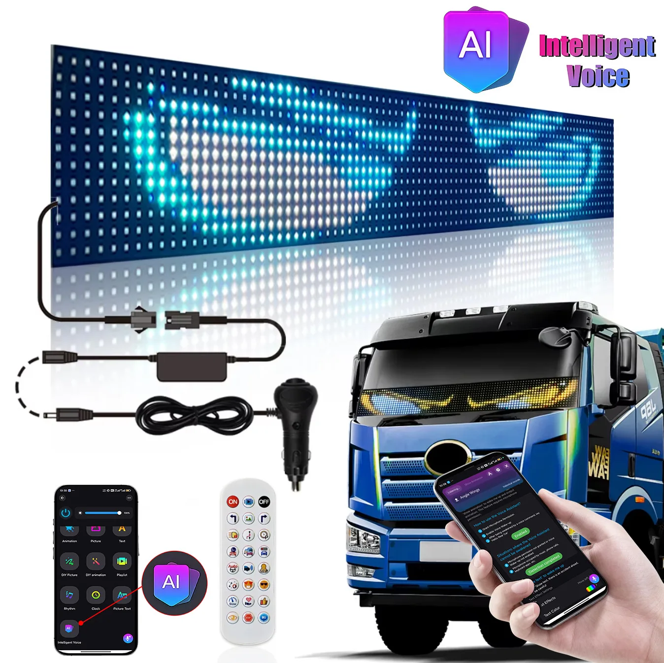 80cm 120cm 150cm Square Car LED Soft Screen APP Bluetooth Cigarette Lighter Power Supply DIY Pattern Flexible Advertising Screen
80cm 120cm 150cm Square Car LED Soft Screen APP Bluetooth Cigarette Lighter Power Supply DIY Pattern Flexible Advertising Screen
