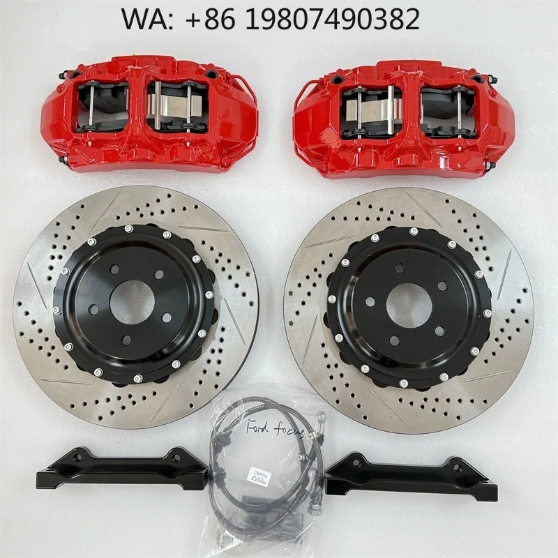GT6 6 Piston High Performance Brake Caliper Kit 355-405mm Disc Options For Luxury Sports Car Universal Refit Upade Parts
GT6 6 Piston High Performance Brake Caliper Kit 355-405mm Disc Options For Luxury Sports Car Universal Refit Upade Parts