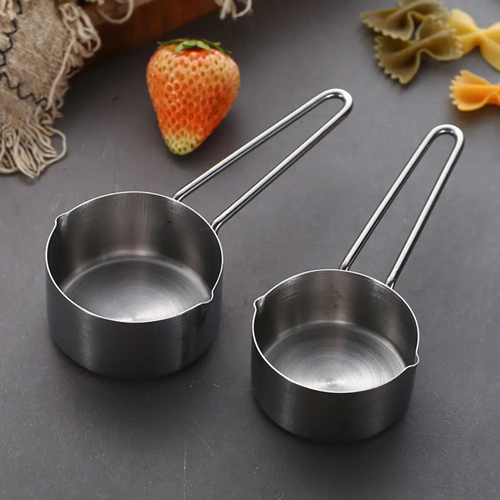 Milk Stainless Steel Measuring Cup Spoon Spoons Cups Powder Cooking Baking Silver Coffee for Kitchen
Milk Stainless Steel Measuring Cup Spoon Spoons Cups Powder Cooking Baking Silver Coffee for Kitchen