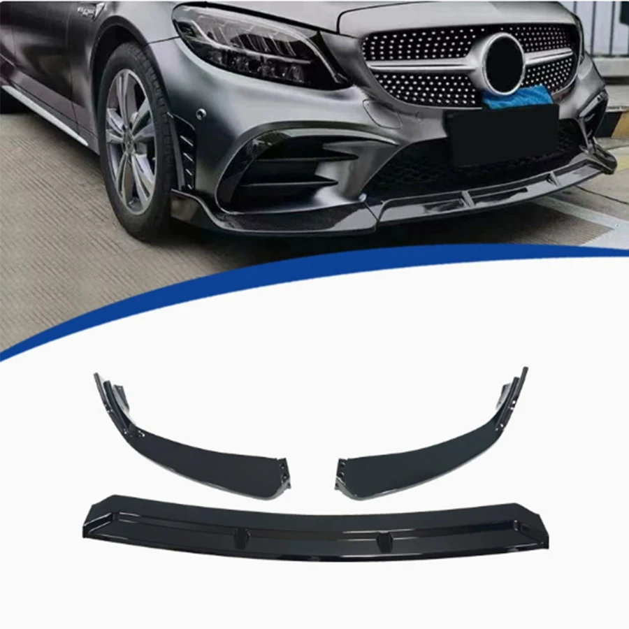 For Mercedes Benz C Class W205 C260 2019+ Bright Black Car Front Bumper Lip glossy black Front lip Diffuser Front Chin Spoiler
For Mercedes Benz C Class W205 C260 2019+ Bright Black Car Front Bumper Lip glossy black Front lip Diffuser Front Chin Spoiler