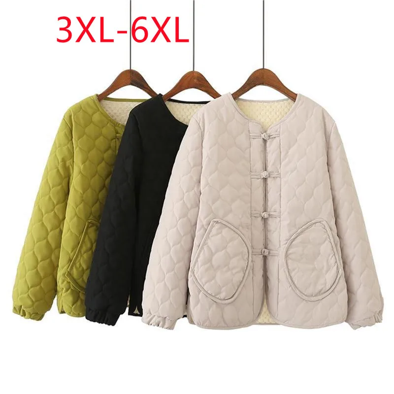 New 2022 Ladies Winter Plus Size Tops For Women Large Size Long Sleeve O-neck Buttons Black Coat 3XL 4XL 5XL 6XL
New 2022 Ladies Winter Plus Size Tops For Women Large Size Long Sleeve O-neck Buttons Black Coat 3XL 4XL 5XL 6XL
