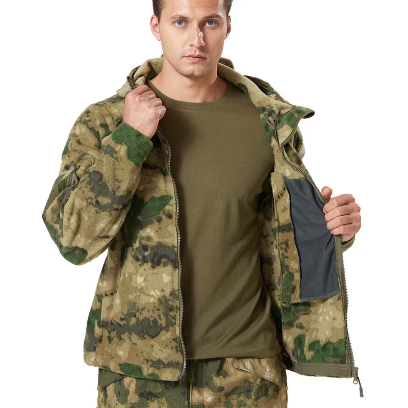 Warm Fleece Tactical Jackets Men US CP Camo Jacket Windbreaker Outdoor Clothes Work Jacket Hiking Hooded Coat Zipper Outwear
Warm Fleece Tactical Jackets Men US CP Camo Jacket Windbreaker Outdoor Clothes Work Jacket Hiking Hooded Coat Zipper Outwear