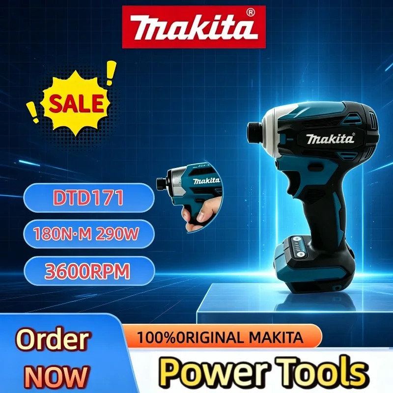 Lithium 18V Brushless Cordless DTD171 Makita Drill Driver Electric Impact Screwdriver For Home And Engineering Repair Work.
Lithium 18V Brushless Cordless DTD171 Makita Drill Driver Electric Impact Screwdriver For Home And Engineering Repair Work.