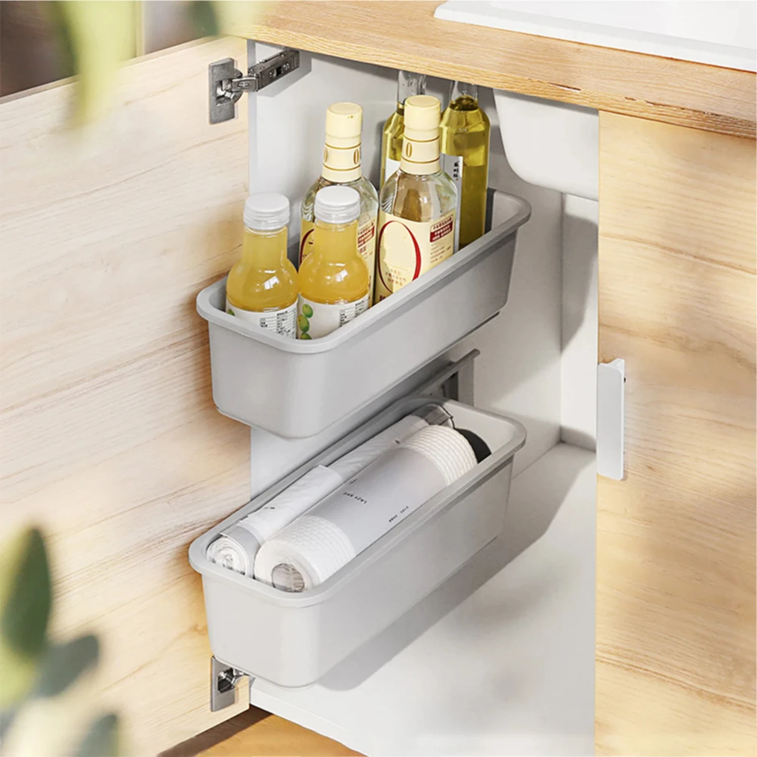 New Multifunctional Hanging Storage Basket Storage Box Kitchen Drawer Shelf Rack Cabinet Push-Pull Basket for Seasoning
New Multifunctional Hanging Storage Basket Storage Box Kitchen Drawer Shelf Rack Cabinet Push-Pull Basket for Seasoning