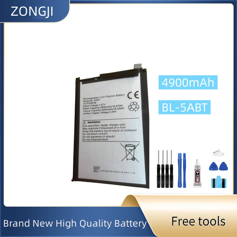 Новый аккумулятор BL-5ABT 4900 мАч для аккумулятора мобильного телефона + бесплатные инструменты
Новый аккумулятор BL-5ABT 4900 мАч для аккумулятора мобильного телефона + бесплатные инструменты