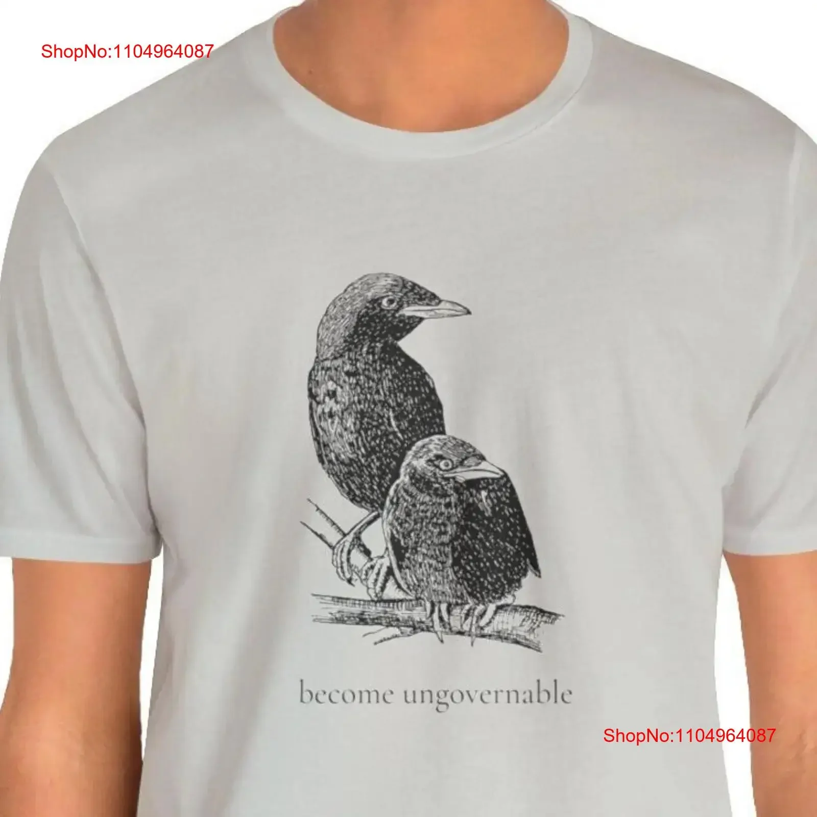 Leftist crow shirt become ungovernable Dissident Anarchist raven bird no gods masters punk T vintage Washed Soft fashion
Leftist crow shirt become ungovernable Dissident Anarchist raven bird no gods masters punk T vintage Washed Soft fashion
