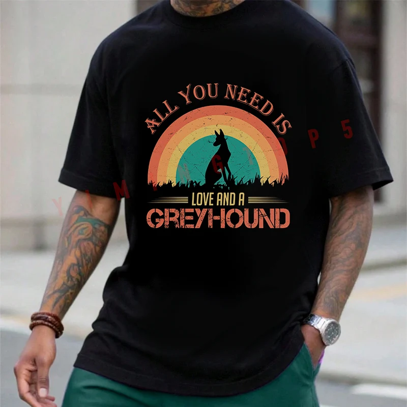All You Need Is Love And A Greyhound Cat Motorcycle T-Shirt Motorrad Fans New Fashion Summer Cotton Men Short Sleeve O-Neck Tee
All You Need Is Love And A Greyhound Cat Motorcycle T-Shirt Motorrad Fans New Fashion Summer Cotton Men Short Sleeve O-Neck Tee