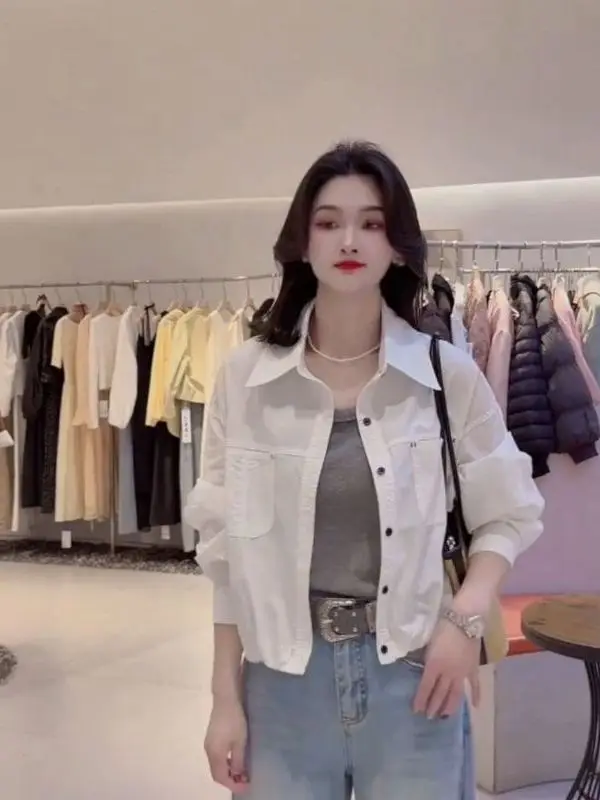 Light Blue Loose Women's Shirt Slimming Fashionable Spring Summer New Style Ultra Beautiful Thin Sun Protection Cardigan
Light Blue Loose Women's Shirt Slimming Fashionable Spring Summer New Style Ultra Beautiful Thin Sun Protection Cardigan