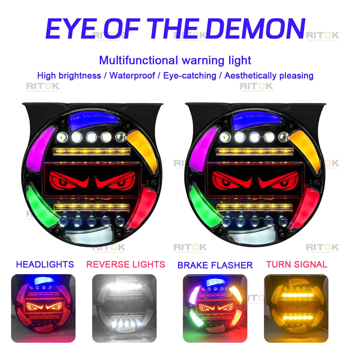 2pcs 12V/24V vehicle flashing hazard warning trailer rear tail waterproof fog lamp brake driving steering LED reverse parking
2pcs 12V/24V vehicle flashing hazard warning trailer rear tail waterproof fog lamp brake driving steering LED reverse parking