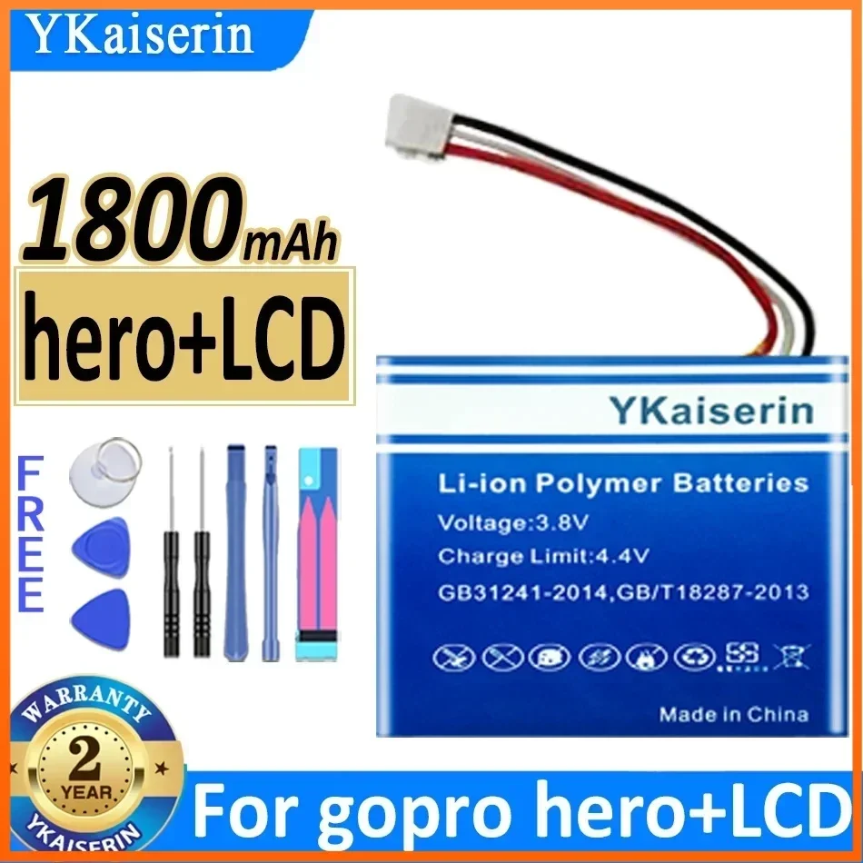 YKaiserin 1800 мАч CHOHB-101 Аккумулятор для Gopro Hero + ЖК-экшн-камера Высококачественная батарея + бесплатный инструмент Трек-код
YKaiserin 1800 мАч CHOHB-101 Аккумулятор для Gopro Hero + ЖК-экшн-камера Высококачественная батарея + бесплатный инструмент Трек-код