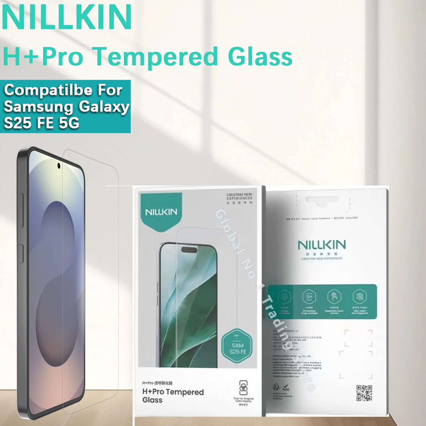 Nillkin совместим с Samsung Galaxy S25 FE 5G H + PRO пленка из закаленного стекла высокой четкости, защитная пленка из закаленного стекла
Nillkin совместим с Samsung Galaxy S25 FE 5G H + PRO пленка из закаленного стекла высокой четкости, защитная пленка из закаленного стекла