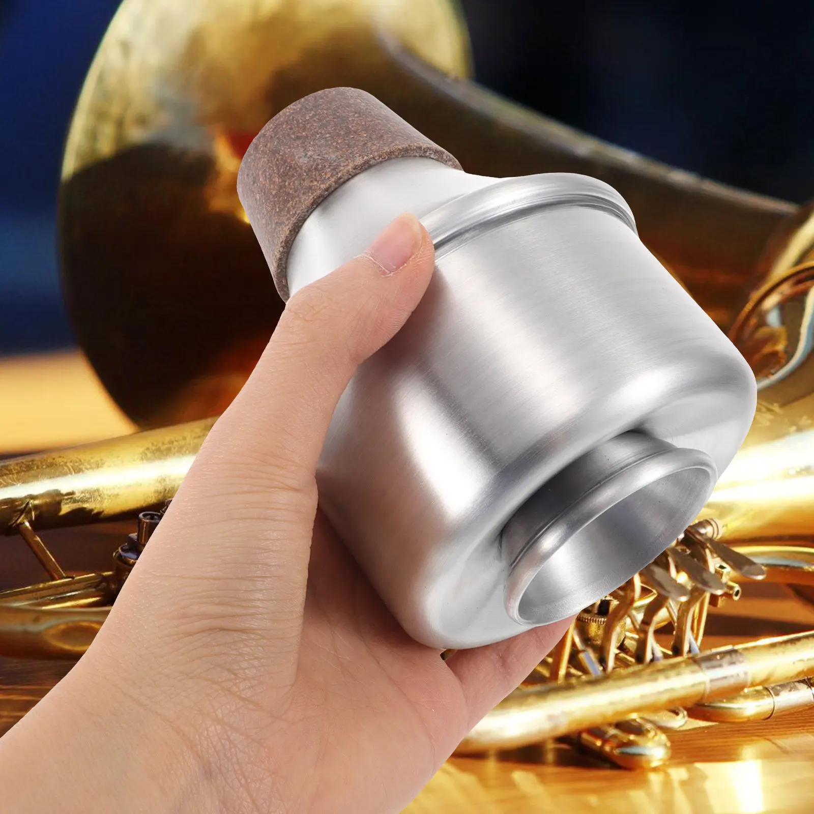 Прямой металлический глушитель для тромпета для начинающих, из алюминиевого сплава, для домашнего использования, для тихой практики, с шумопоглощением, аксессуары для тромпета
Прямой металлический глушитель для тромпета для начинающих, из алюминиевого сплава, для домашнего использования, для тихой практики, с шумопоглощением, аксессуары для тромпета