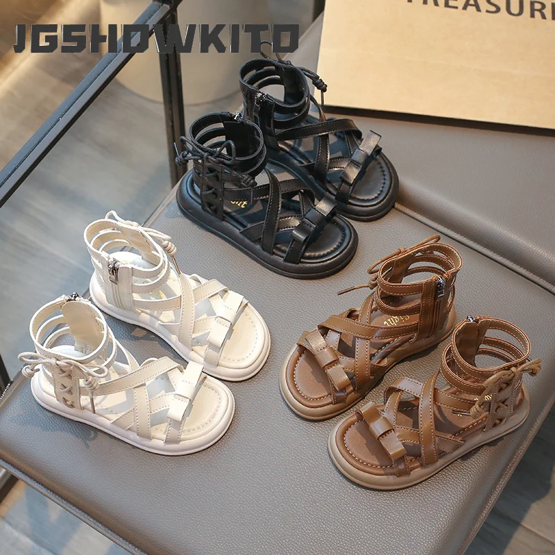 JGSHOWKITO Girls Gladiator Sandals Summer Children Fashion Princess High-top Shoes with Bow-knot Soft Kids Causal Beach Sandals
JGSHOWKITO Girls Gladiator Sandals Summer Children Fashion Princess High-top Shoes with Bow-knot Soft Kids Causal Beach Sandals