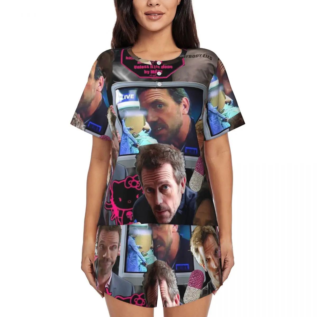 Dr. Gregory House Tomorrowland Round Neck Short Sleeves Nightdress for Sleeping Sleepshirts Women Loose Pajama Set Short Pants
Dr. Gregory House Tomorrowland Round Neck Short Sleeves Nightdress for Sleeping Sleepshirts Women Loose Pajama Set Short Pants