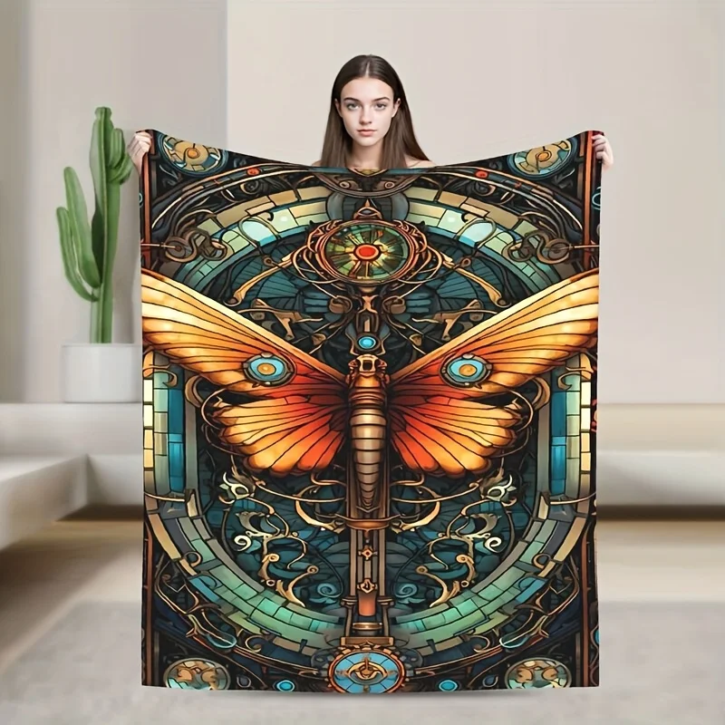 Художественное фланелевое одеяло в стиле ретро с бабочкой - подходит для всех сезонов, идеальный подарок, многофункциональный шаль, узор Dreamyartblanket
Художественное фланелевое одеяло в стиле ретро с бабочкой - подходит для всех сезонов, идеальный подарок, многофункциональный шаль, узор Dreamyartblanket