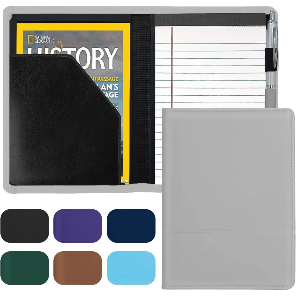 Padfolio/Portfolio Binder, Mini Padfolio Portfolio Binder 5 x 8 Legal Writing Pad, A5 Document Organizer Folder for Men Women, G
Padfolio/Portfolio Binder, Mini Padfolio Portfolio Binder 5 x 8 Legal Writing Pad, A5 Document Organizer Folder for Men Women, G