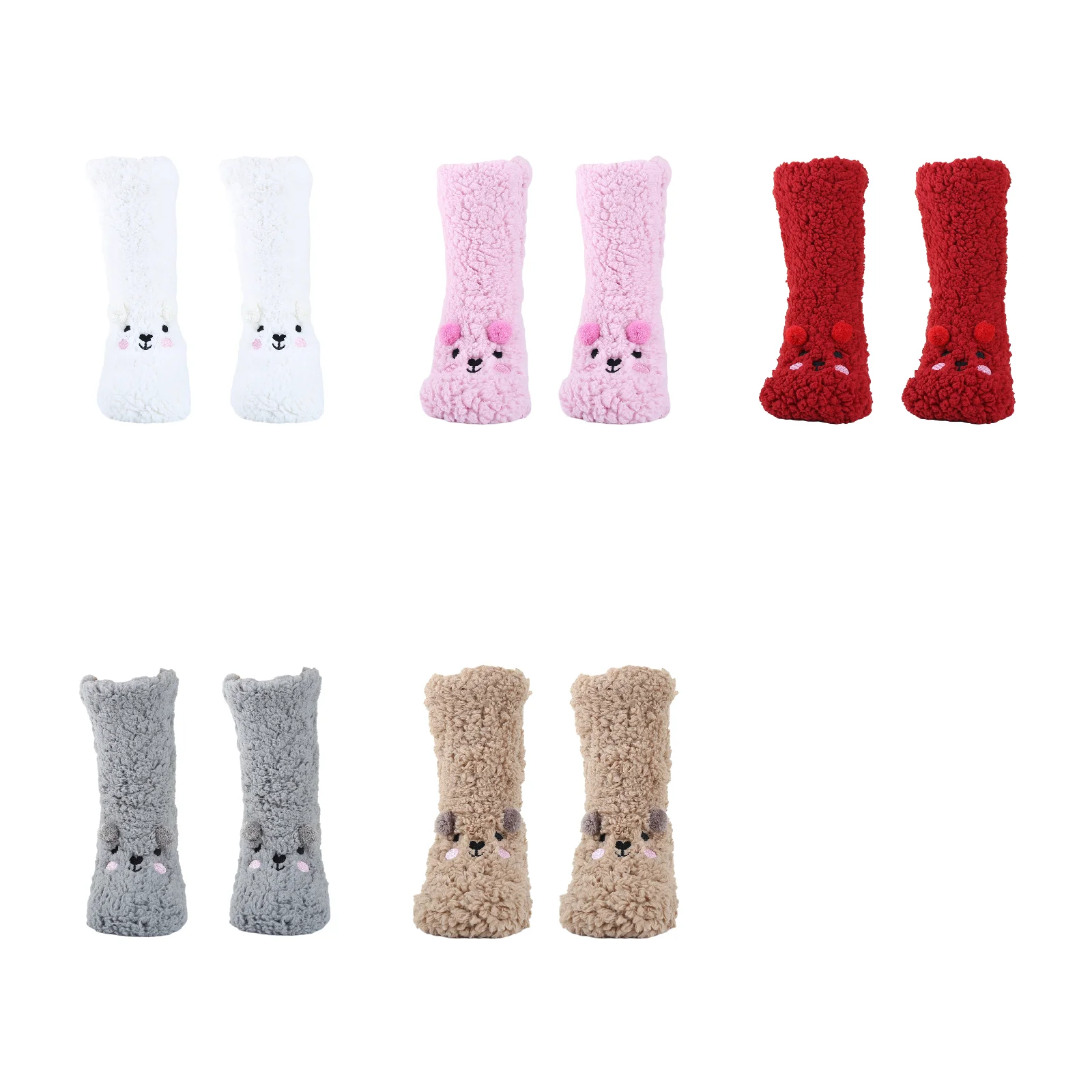 White pink red gray brown floor socks home sleeping mid-calf socks combination pack 5 pairs
White pink red gray brown floor socks home sleeping mid-calf socks combination pack 5 pairs