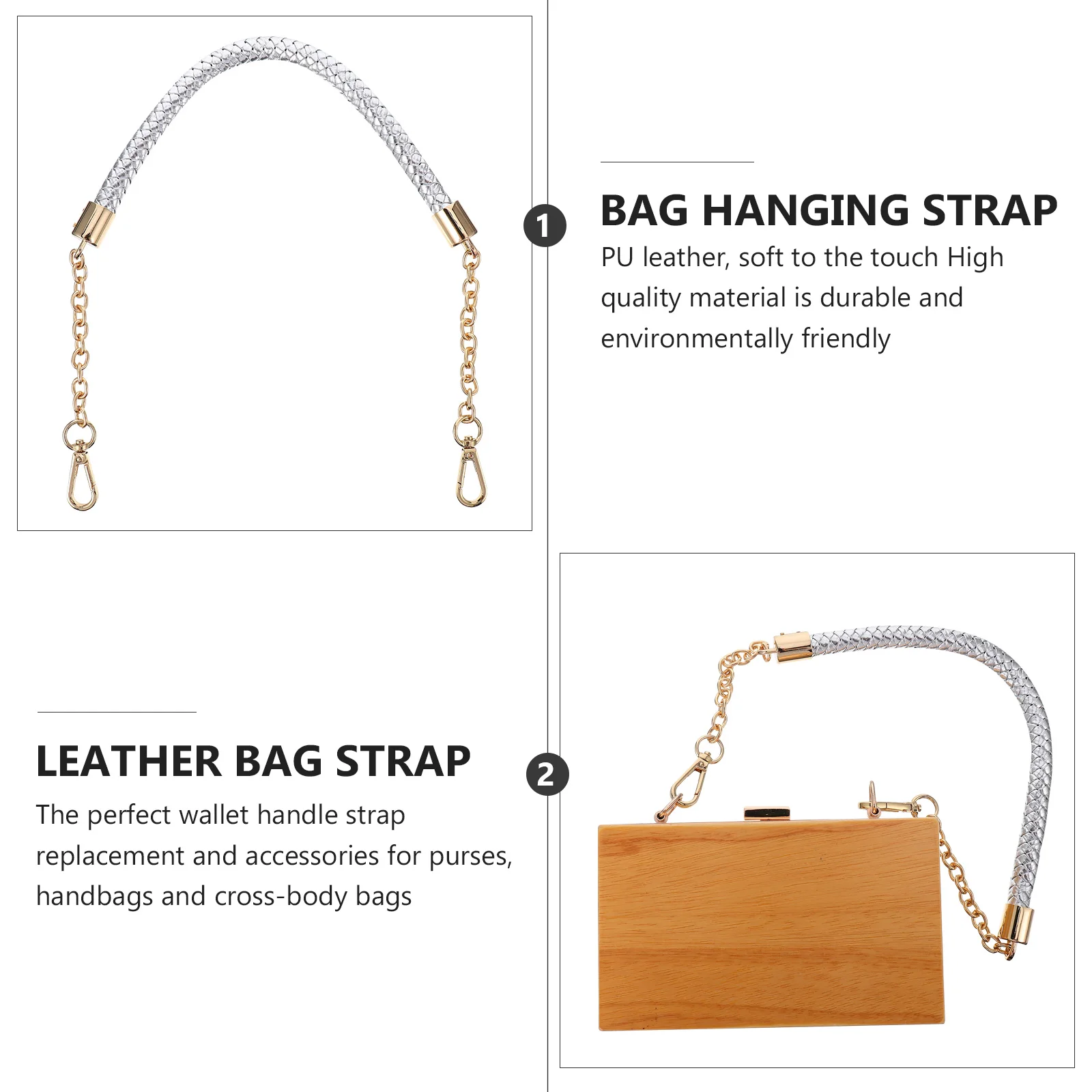 High End Stylish Leather Replacement Strap Diy Bag Strap With Metal Chain Head For Handbags And Clutches Camera Bag
High End Stylish Leather Replacement Strap Diy Bag Strap With Metal Chain Head For Handbags And Clutches Camera Bag