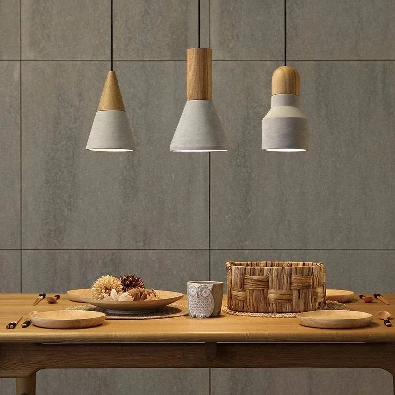 Retro Cement Lamp Loft Industrial Lustre Droplight Design Art Studio Wood Concrete Pendant Lights Hanging with Cement Shade Grey
Retro Cement Lamp Loft Industrial Lustre Droplight Design Art Studio Wood Concrete Pendant Lights Hanging with Cement Shade Grey