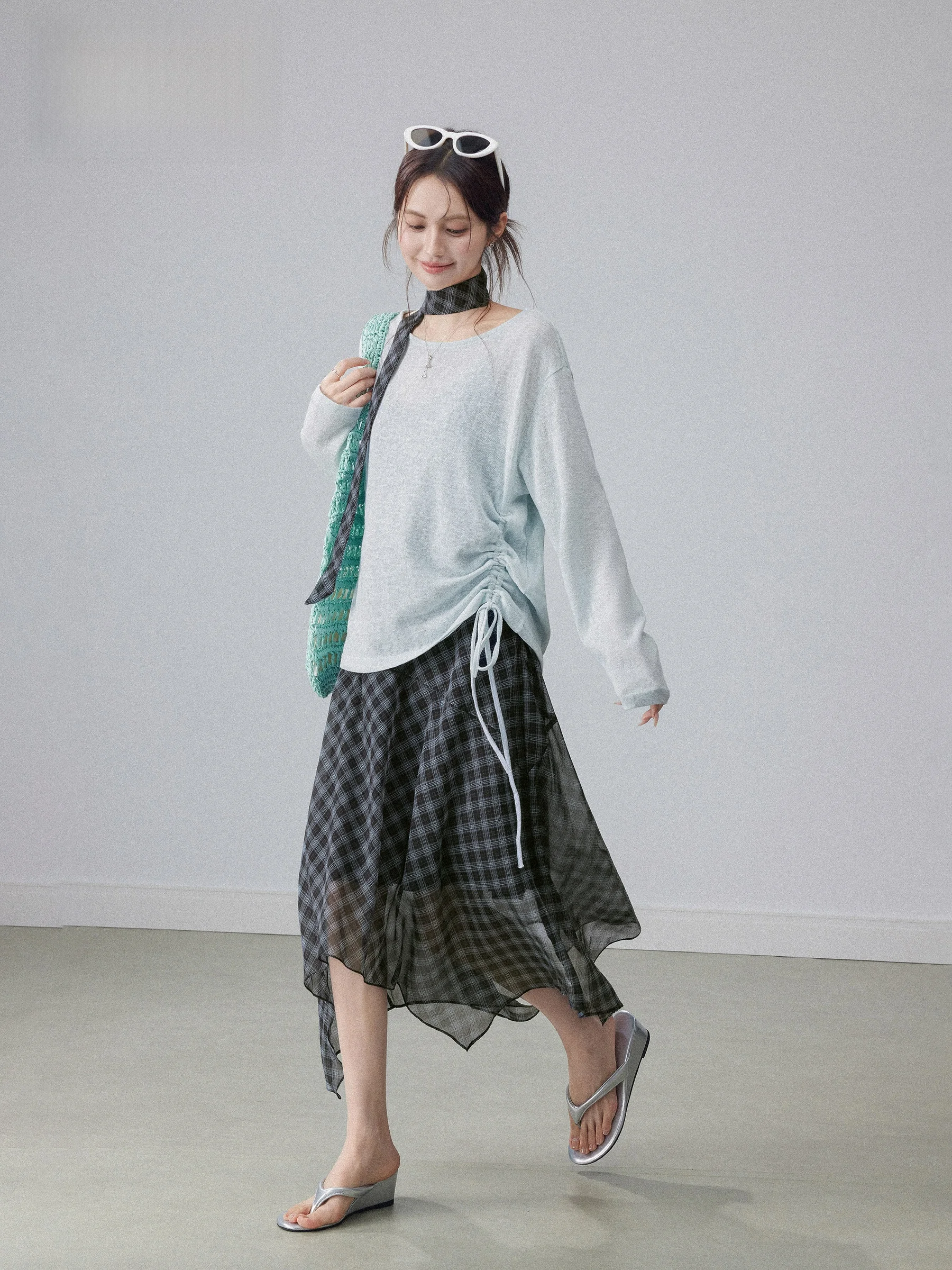 Zhang Dou Dou 2026 Spring Collection Women's Korean Style Sun Protection Cover up Dress Two Piece Set High Waist Knitted Casual
Zhang Dou Dou 2026 Spring Collection Women's Korean Style Sun Protection Cover up Dress Two Piece Set High Waist Knitted Casual