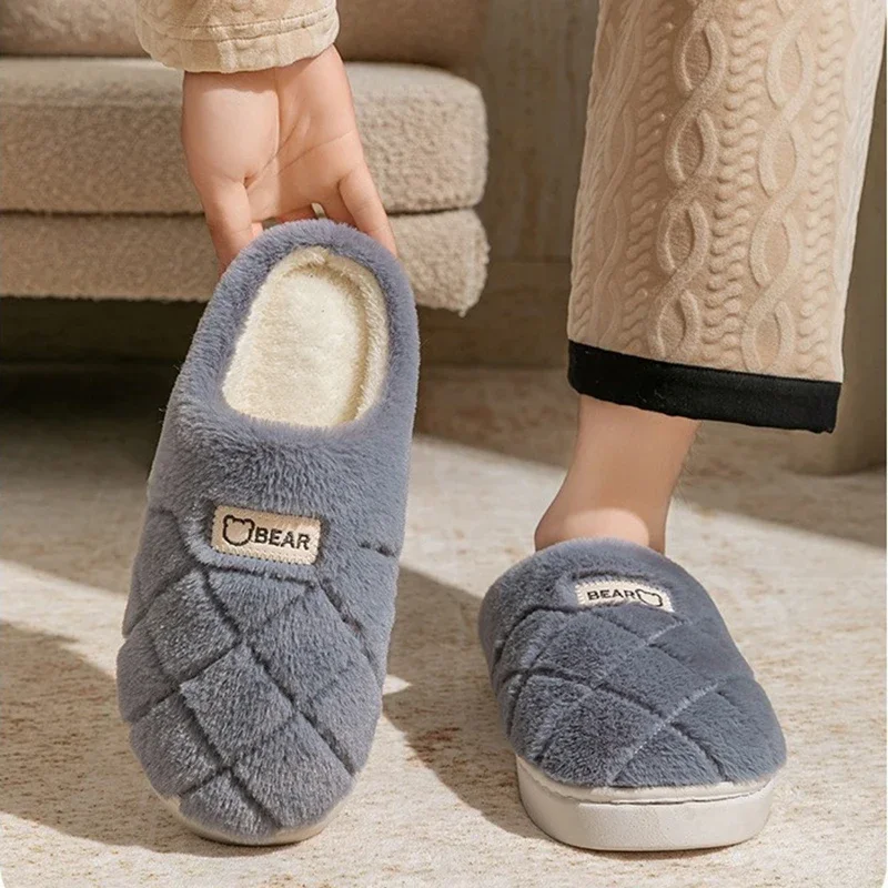 Warm Slippers Men Winter Cotton Slipper Women Plush Shoes Soft House Non-Slip Flats Casual Couples Bedroom Furry Floor Shoe
Warm Slippers Men Winter Cotton Slipper Women Plush Shoes Soft House Non-Slip Flats Casual Couples Bedroom Furry Floor Shoe
