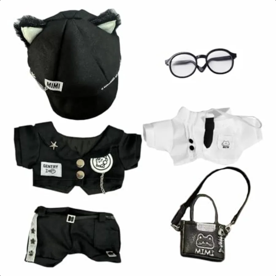 niannyyhouse 20cm Plush Doll Clothes Hat Coat Shirt Pants Backpack Glasses Black Cat Set 8in Doll Accories Dr Up
niannyyhouse 20cm Plush Doll Clothes Hat Coat Shirt Pants Backpack Glasses Black Cat Set 8in Doll Accories Dr Up