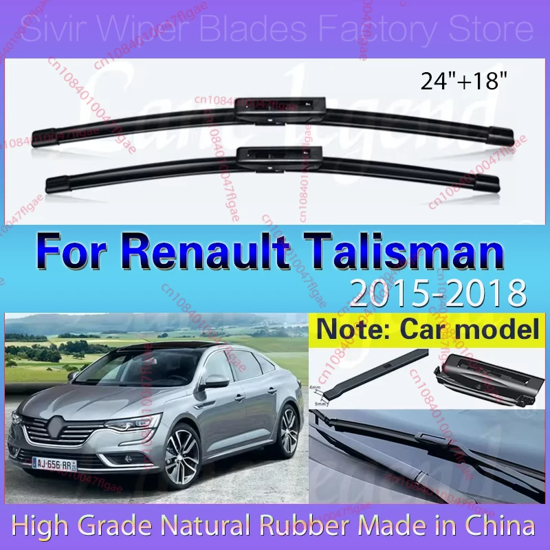 Car Wiper Blades For Renault Talisman 2015 2016 2017 2018 Windshield Windscreen Front Window Blades 24"+18" Car Accessories
Car Wiper Blades For Renault Talisman 2015 2016 2017 2018 Windshield Windscreen Front Window Blades 24"+18" Car Accessories