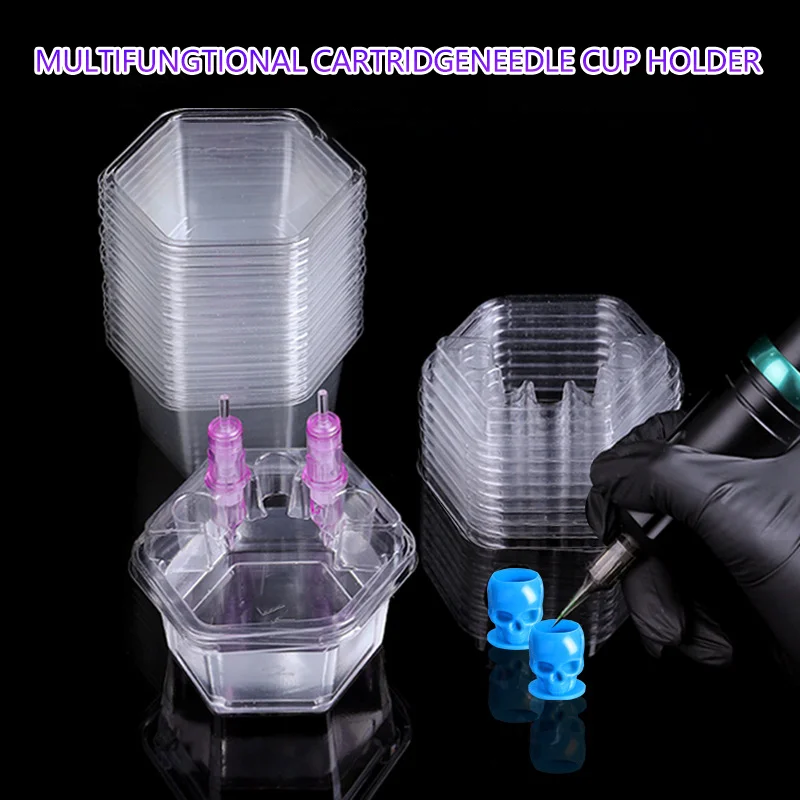 20Pcs/Box Hexagon Disposable Tattoo Needle Cartridge/Cups Holder Plastic Color Mixing Cup Pigment Holder Tattoo Cartridge Tray
20Pcs/Box Hexagon Disposable Tattoo Needle Cartridge/Cups Holder Plastic Color Mixing Cup Pigment Holder Tattoo Cartridge Tray