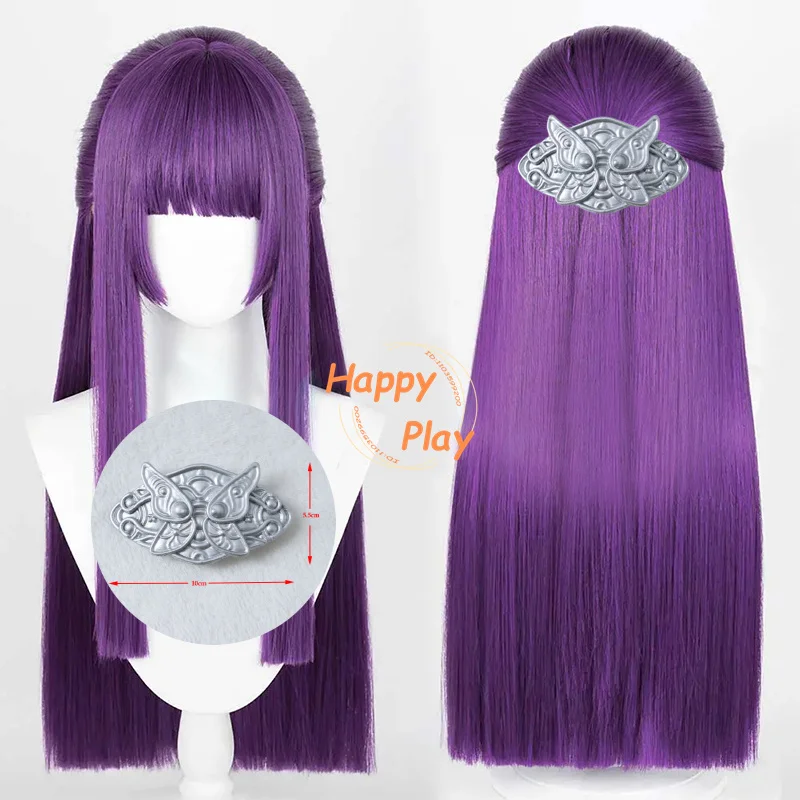 Anime Fern Wig 80cm Long Purple Straight Fern Cosplay Wigs Heat Resistant Synthetic Hair Halloween Women Wigs + Wig Cap
Anime Fern Wig 80cm Long Purple Straight Fern Cosplay Wigs Heat Resistant Synthetic Hair Halloween Women Wigs + Wig Cap