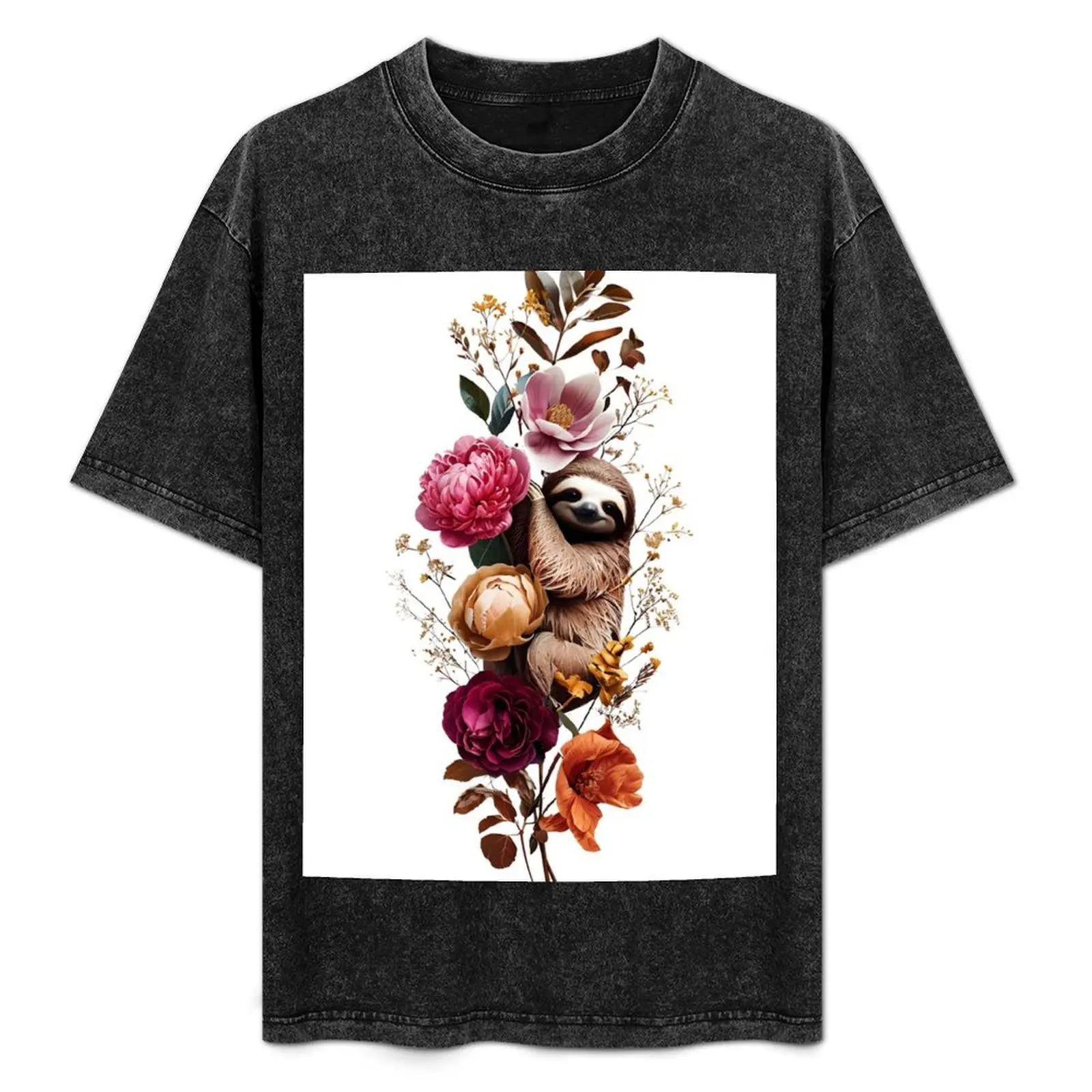 Vibrant Botanical Arrangement With Playful Sloth T-Shirt Casual Work Wear T-Shirt
Vibrant Botanical Arrangement With Playful Sloth T-Shirt Casual Work Wear T-Shirt