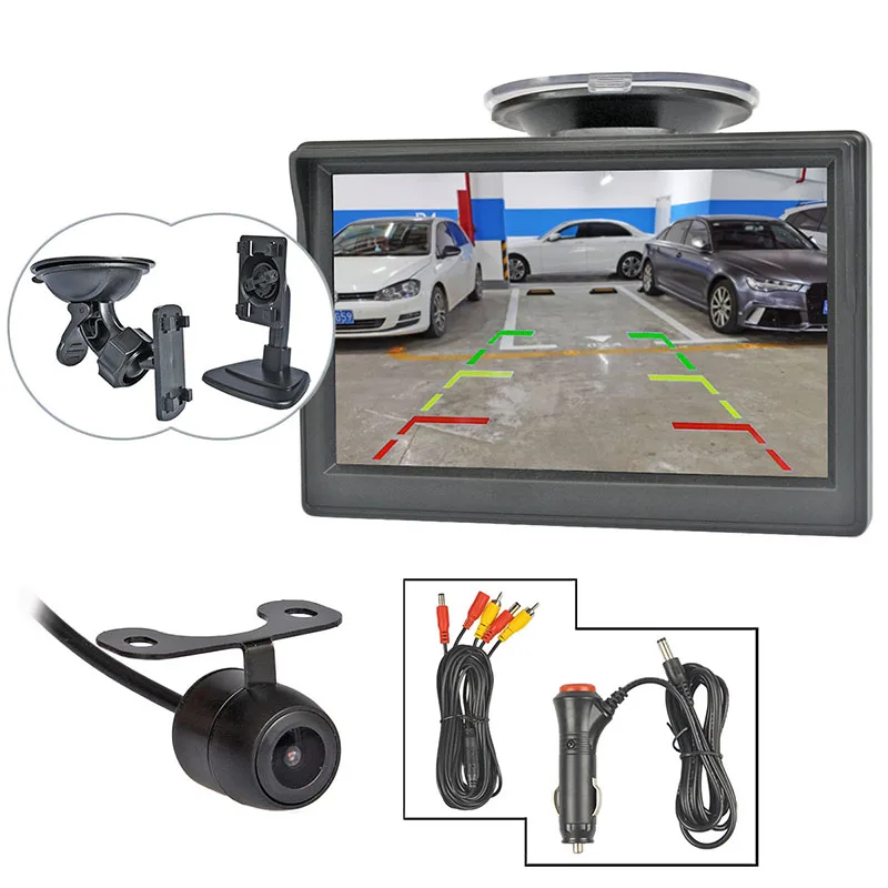 DIYKIT 5-дюймовый TFT ЖК-дисплей заднего вида Автомобильный монитор Водонепроницаемая резервная камера заднего вида 2в1 Комплект системы парковки автомобиля
DIYKIT 5-дюймовый TFT ЖК-дисплей заднего вида Автомобильный монитор Водонепроницаемая резервная камера заднего вида 2в1 Комплект системы парковки автомобиля