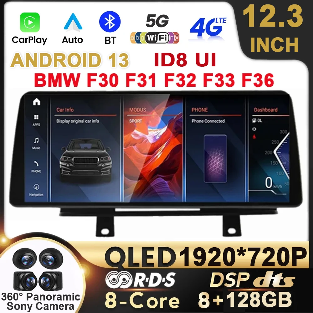 Автомобильный радиоприемник Carplay Android 13 для BMW F30 F31 F32 F33 F36 RHD NBT EVO, сенсорный экран 12,3 дюйма, навигация, видеоплееры MultimediaStereo
Автомобильный радиоприемник Carplay Android 13 для BMW F30 F31 F32 F33 F36 RHD NBT EVO, сенсорный экран 12,3 дюйма, навигация, видеоплееры MultimediaStereo