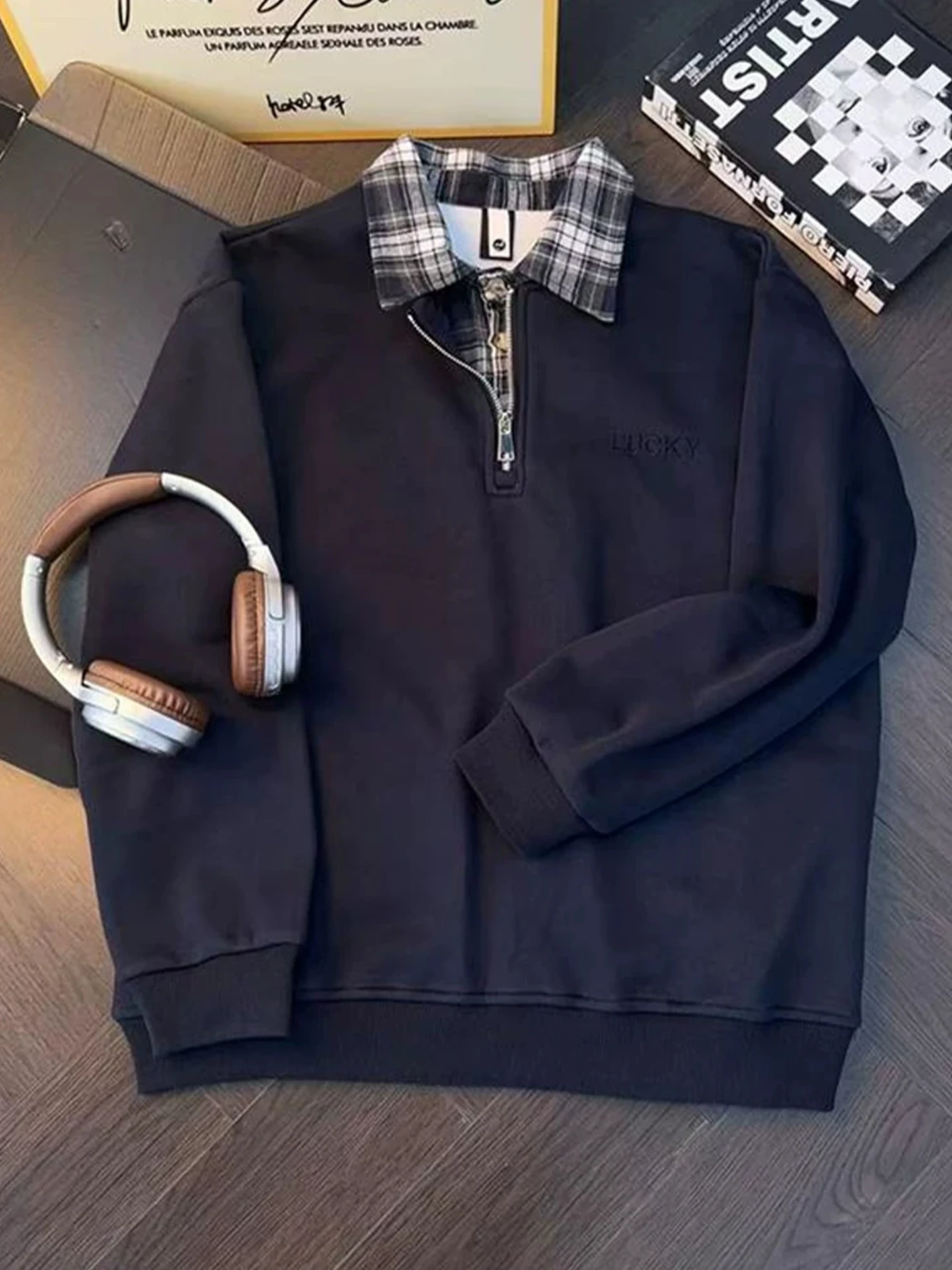 Мужская толстовка на молнии с подкладкой Bla Fce, с длинным рукавом, воротником-стойкой, осенне-зимняя, в клетку, с комбинированными вставками, повседневная уличная одежда
Мужская толстовка на молнии с подкладкой Bla Fce, с длинным рукавом, воротником-стойкой, осенне-зимняя, в клетку, с комбинированными вставками, повседневная уличная одежда