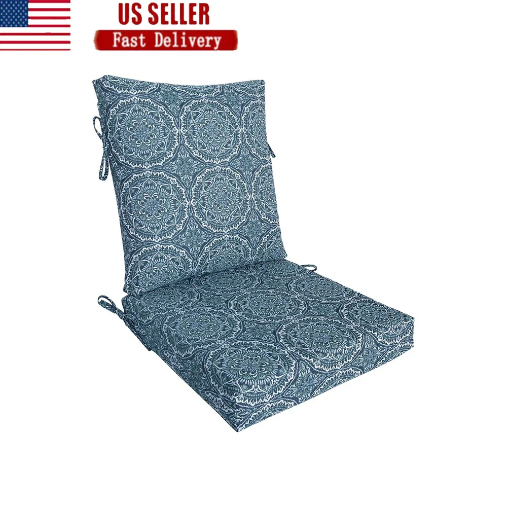 Premium Outdoor Dining Chair Cushion Set Water Stain Fade Resistant Polyester Ties Soft Foam Back Seat Cushion 20x22 Inches
Premium Outdoor Dining Chair Cushion Set Water Stain Fade Resistant Polyester Ties Soft Foam Back Seat Cushion 20x22 Inches