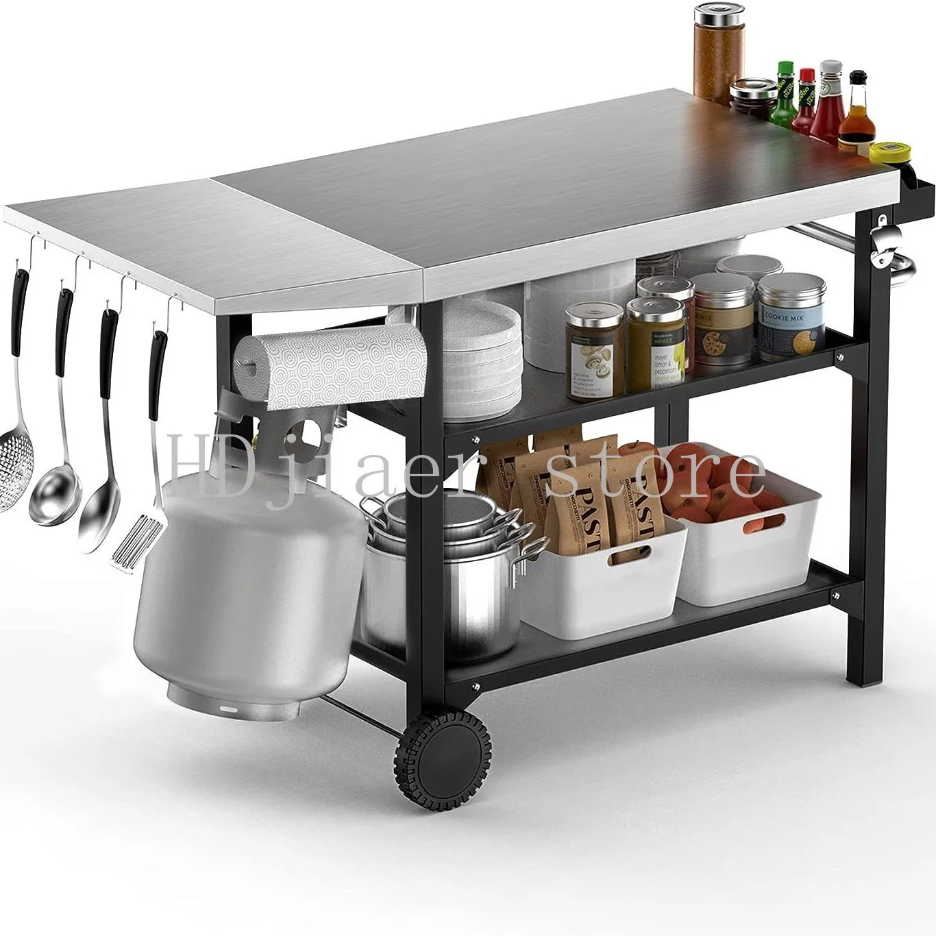 Stainless steel folding barbecue table outdoor dining cart pizza oven trolley
Stainless steel folding barbecue table outdoor dining cart pizza oven trolley