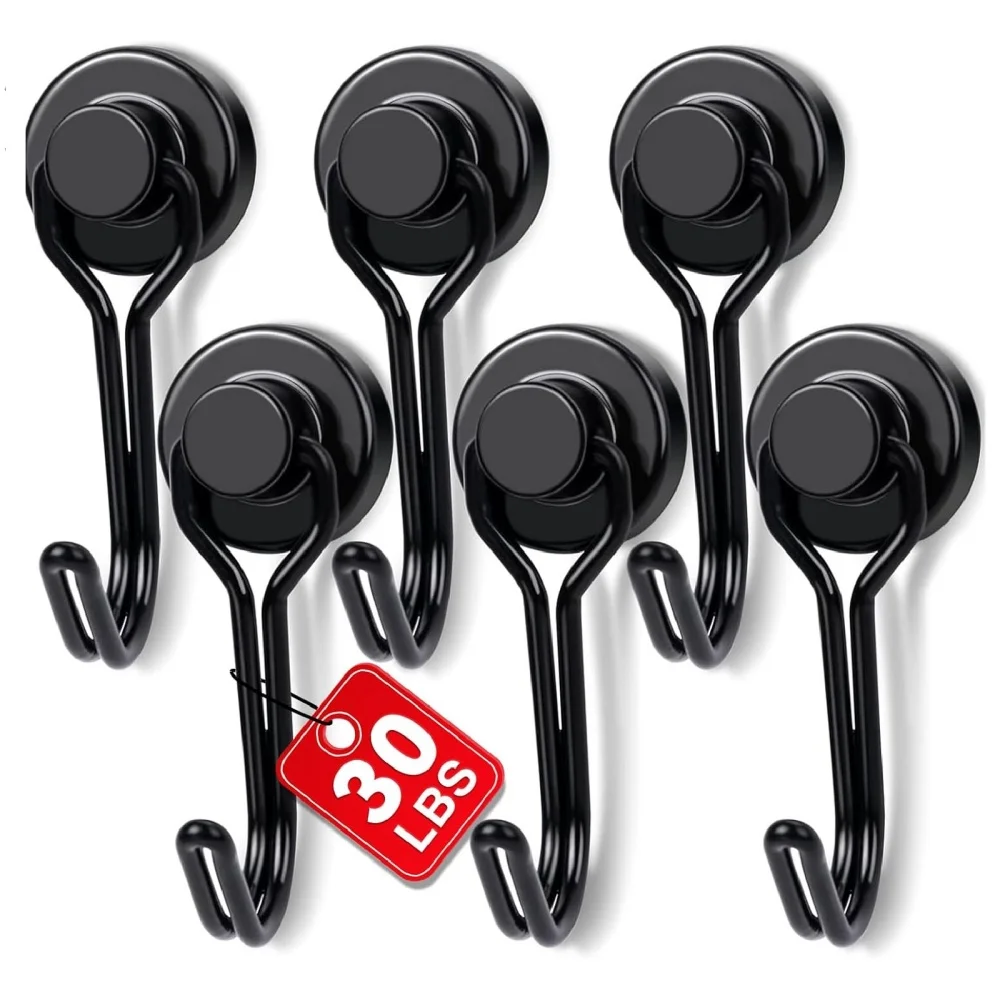 Heavy Duty Magnetic Hooks Strong Neodymium Magnet Hook Black Silver Swivel Hook Kitchen Refrigerator Hanging Tools Hanger Hook
Heavy Duty Magnetic Hooks Strong Neodymium Magnet Hook Black Silver Swivel Hook Kitchen Refrigerator Hanging Tools Hanger Hook