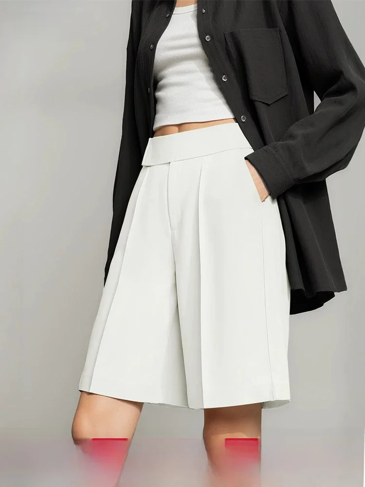i Commuter Sle Pure Color Casual White Pants Women's Versatile Five-Quarter Length Straight Leg Polyester Blend Trousers
i Commuter Sle Pure Color Casual White Pants Women's Versatile Five-Quarter Length Straight Leg Polyester Blend Trousers