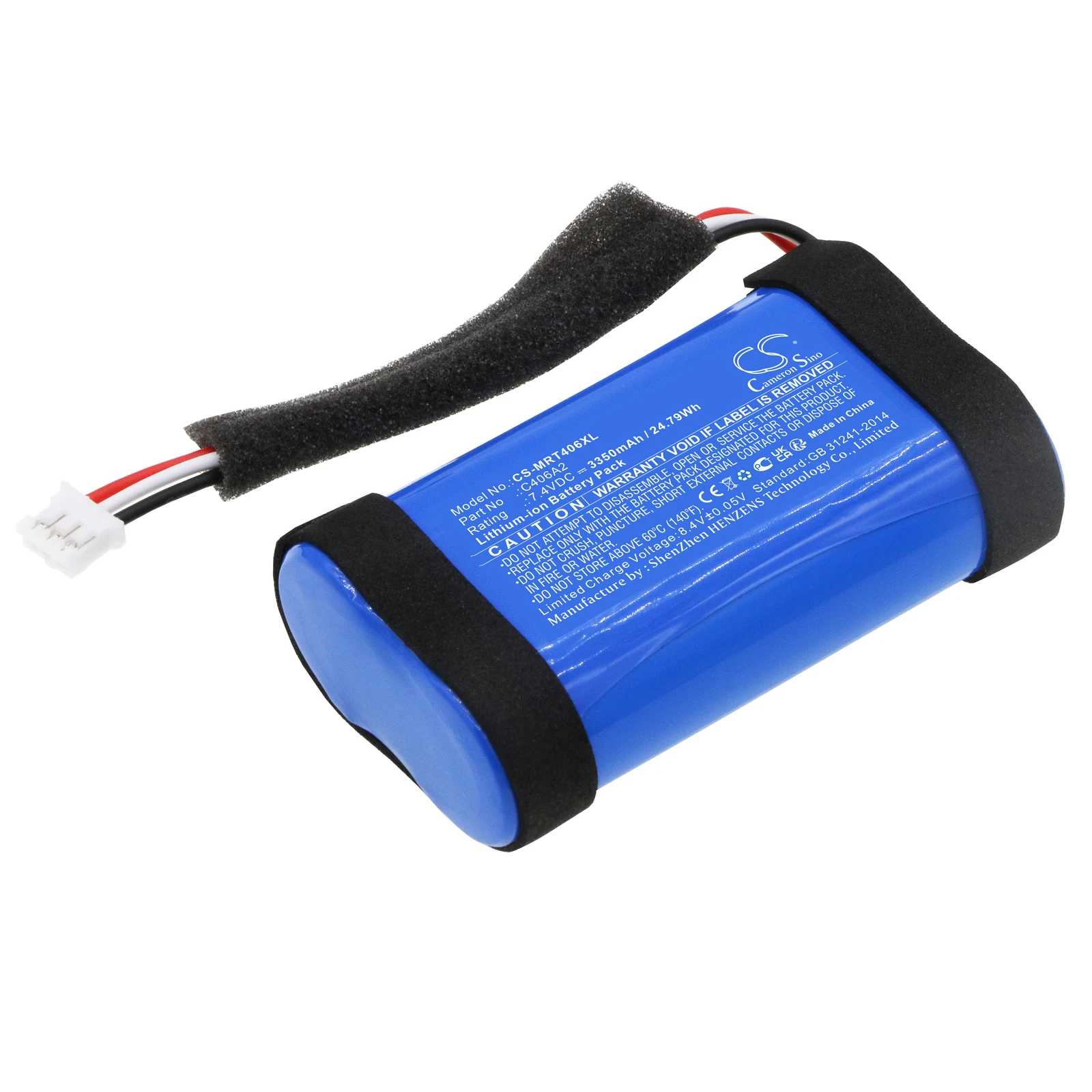 CS Replacement Battery For MarshallEmberton,1001908,1005696C406A2 3350mAh / 24.79Wh
CS Replacement Battery For MarshallEmberton,1001908,1005696C406A2 3350mAh / 24.79Wh