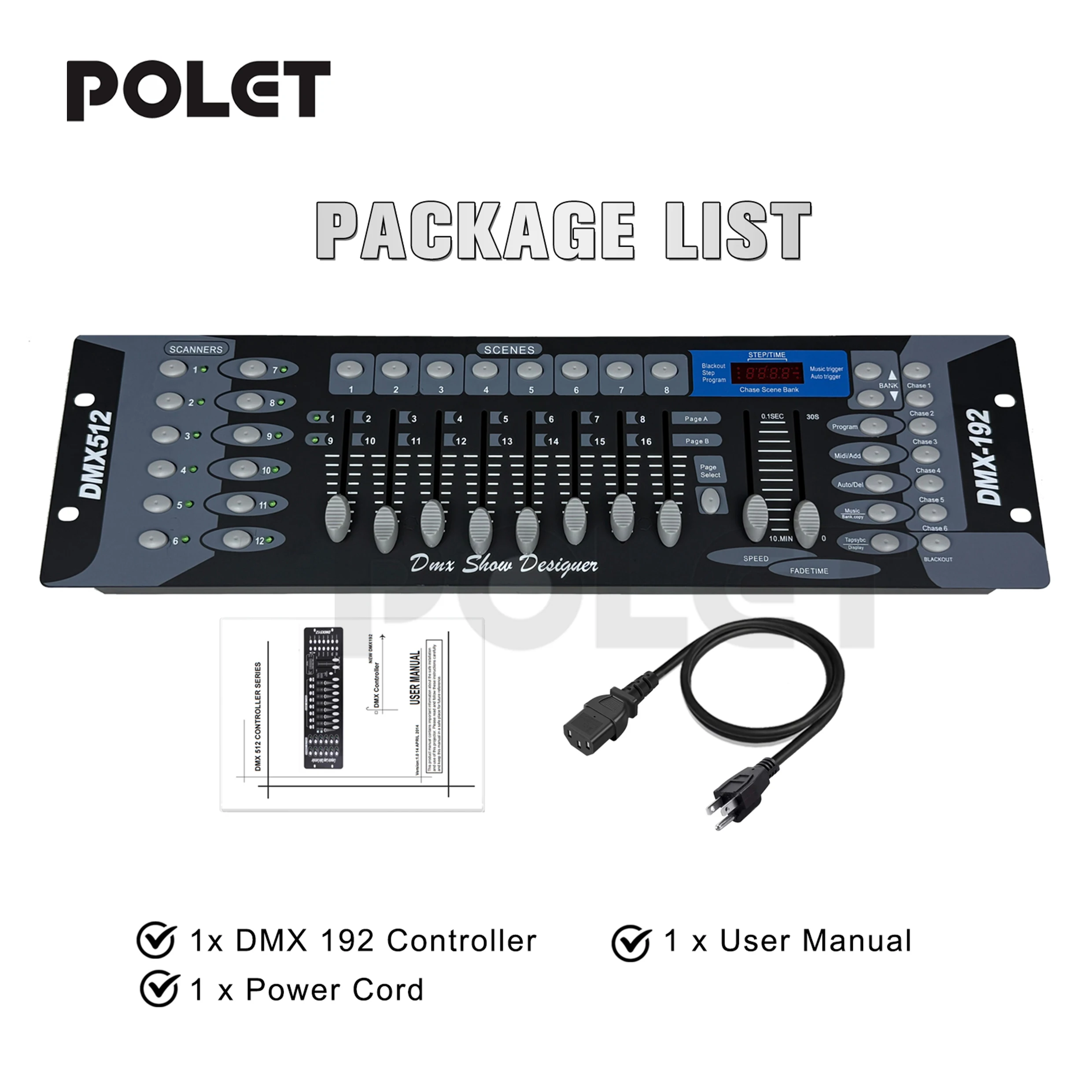 New192 Dmx Controller Dj Equipment Dmx 512 Console Stage Lighting Control For Led Par Moving Head Spotlights RGBW Beam Wash
New192 Dmx Controller Dj Equipment Dmx 512 Console Stage Lighting Control For Led Par Moving Head Spotlights RGBW Beam Wash
