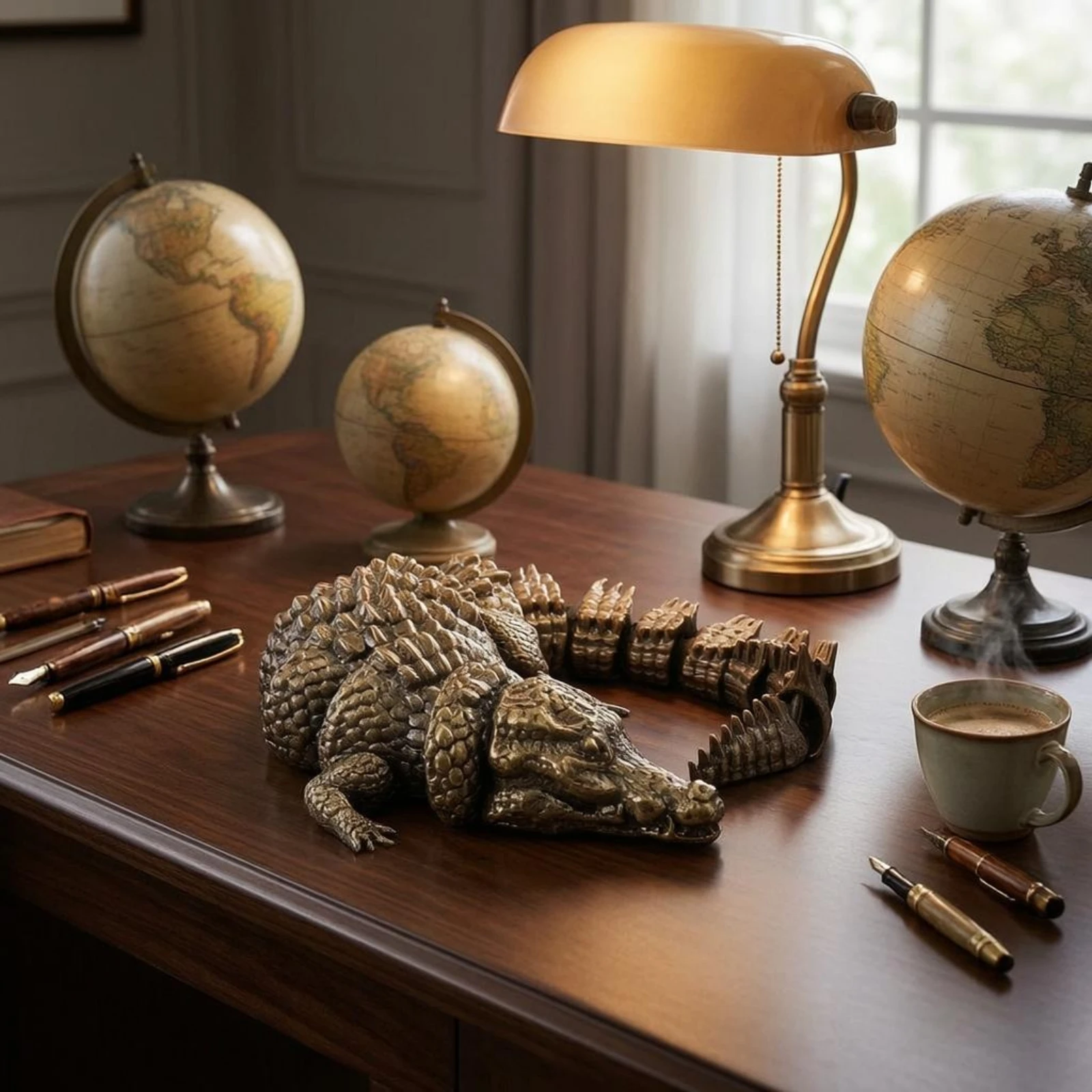 Articulated Crocodile Figurine Decorative Poseable Alligator Model Movable Joint Amphibian Figure Collectible Creature Decor
Articulated Crocodile Figurine Decorative Poseable Alligator Model Movable Joint Amphibian Figure Collectible Creature Decor