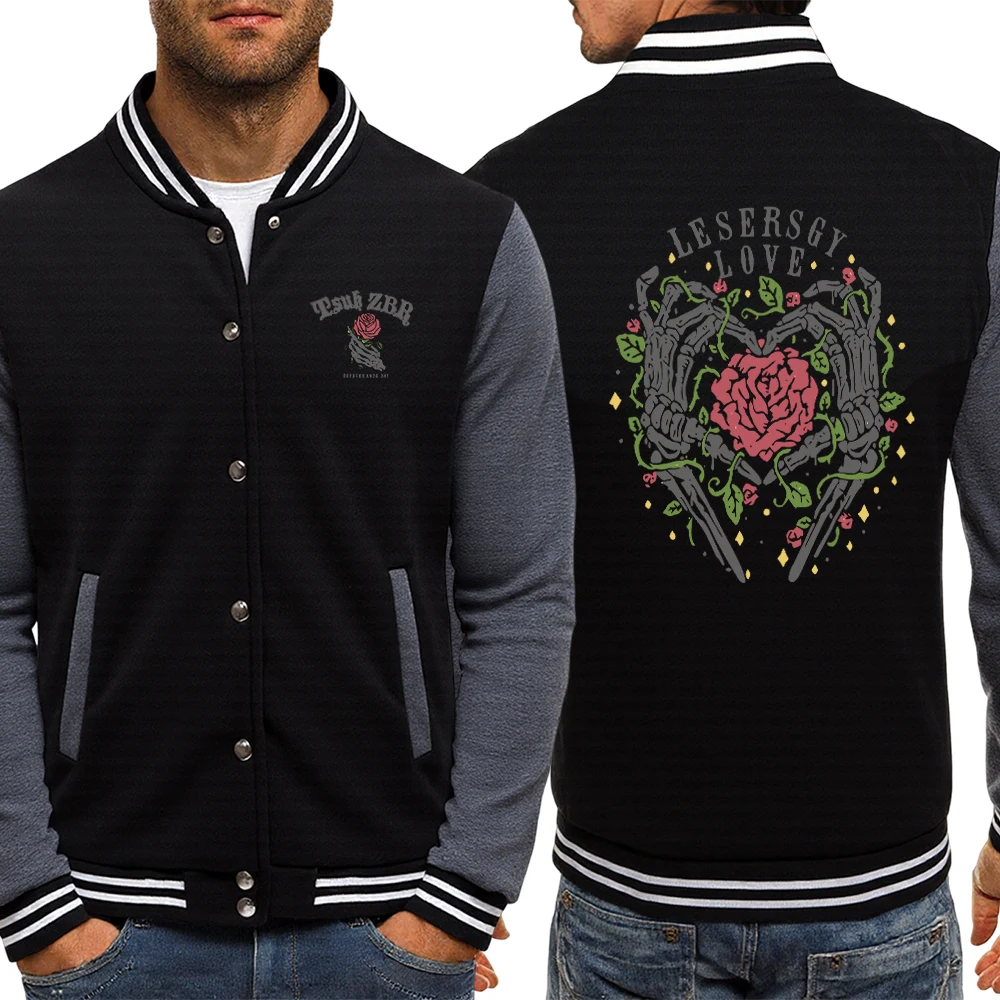 Мужская бейсбольная форма Skeleton Love Rose Design Harajuku, дышащая одежда, уличные пуловеры в стиле хип-хоп, мягкая куртка с круглым вырезом
Мужская бейсбольная форма Skeleton Love Rose Design Harajuku, дышащая одежда, уличные пуловеры в стиле хип-хоп, мягкая куртка с круглым вырезом
