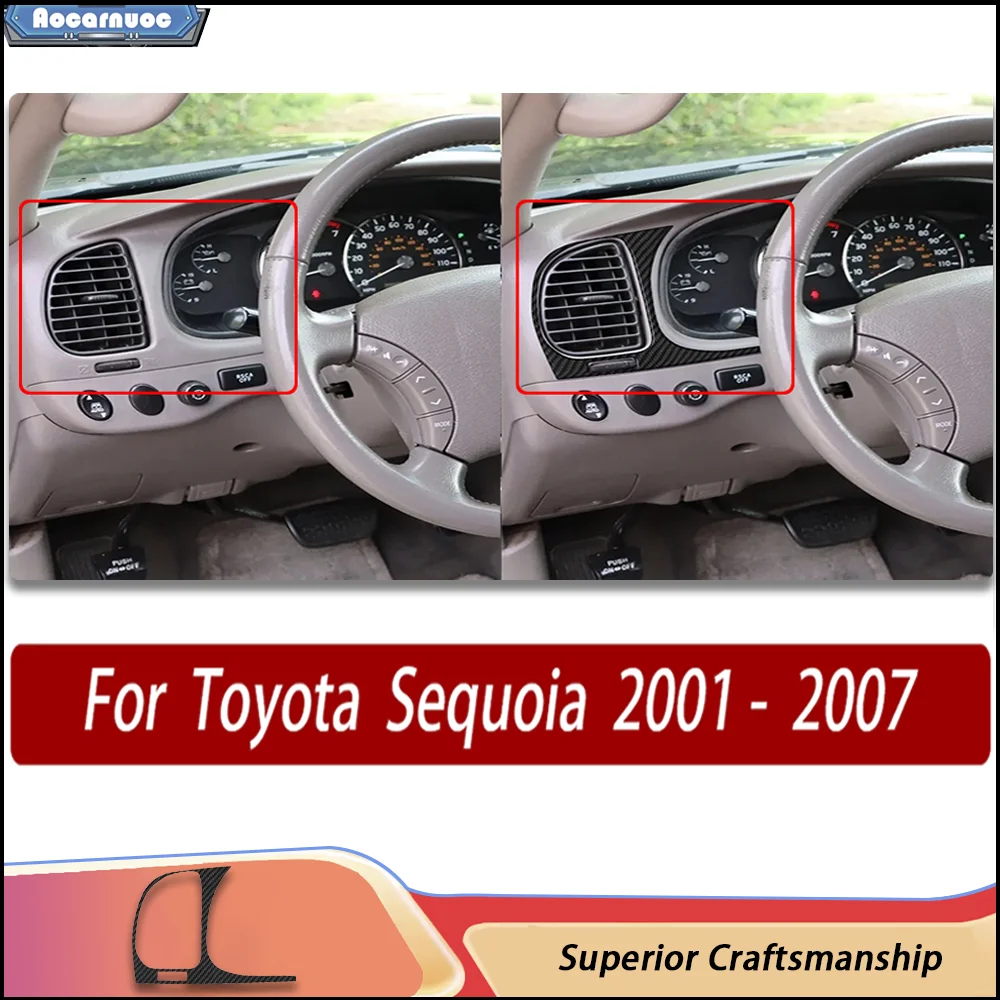 Carbon Fiber Car Interior Stickers Kit - Driver's air outlet Trim Stickers For Toyota Sequoia XK30 XK40 2001- 2007
Carbon Fiber Car Interior Stickers Kit - Driver's air outlet Trim Stickers For Toyota Sequoia XK30 XK40 2001- 2007