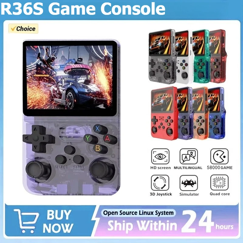 R36S Retro Handheld Game Console Linux System 3.5-Inch IPS HD 4K 64G/128G 20000/40000 Class Games Portable Gaming Console
R36S Retro Handheld Game Console Linux System 3.5-Inch IPS HD 4K 64G/128G 20000/40000 Class Games Portable Gaming Console