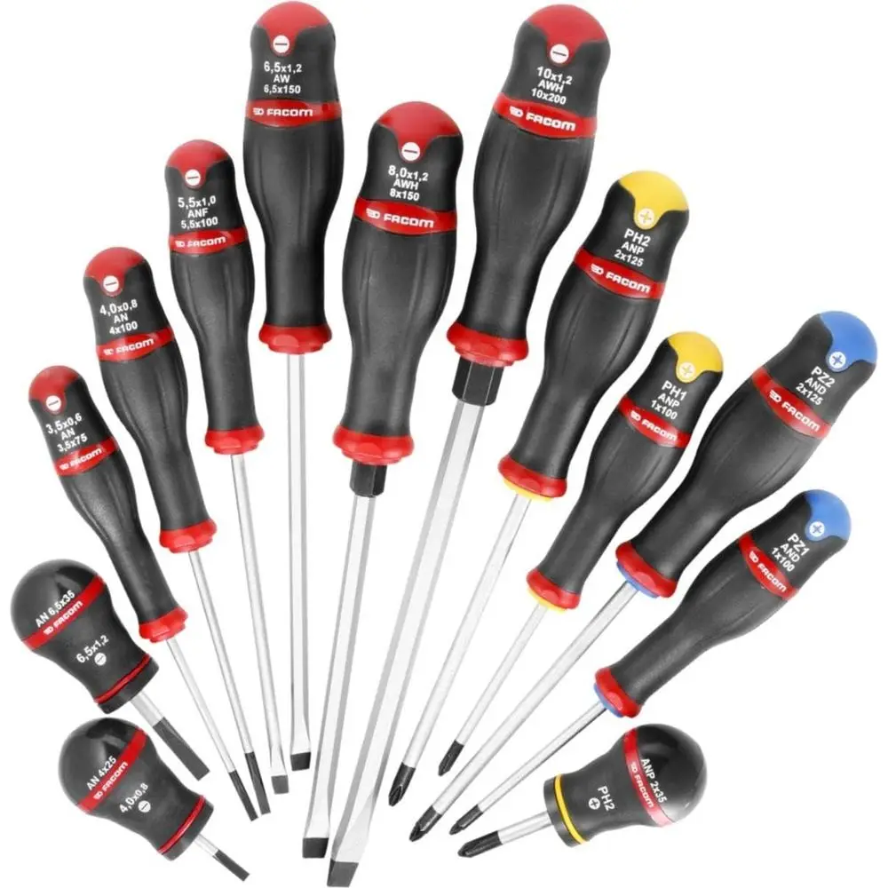 Set of 13 Premium Professional Screwdrivers for Precision Tasks
Set of 13 Premium Professional Screwdrivers for Precision Tasks