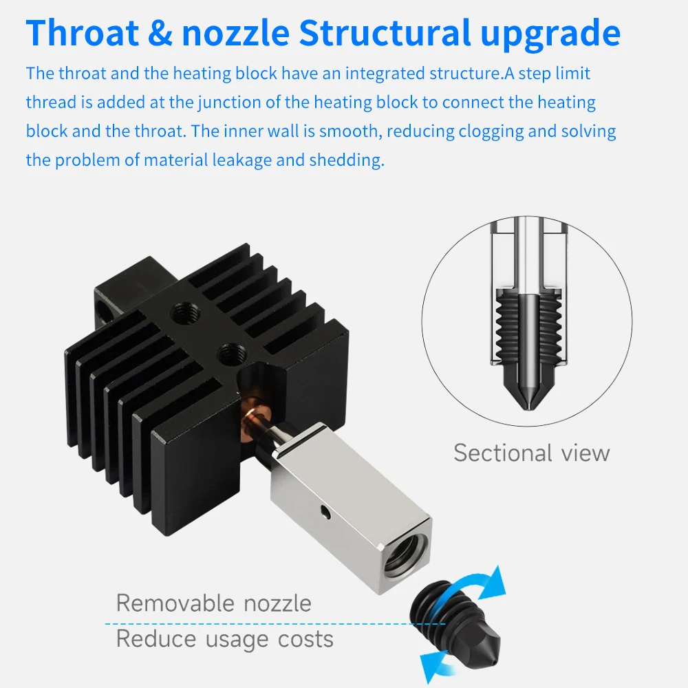 For Qidi X Plus 3 / X Max 3/X Smart 3 Hotend Kit Equipped Maximum Temperaturereach 280°c For 3D Printing Accessories
For Qidi X Plus 3 / X Max 3/X Smart 3 Hotend Kit Equipped Maximum Temperaturereach 280°c For 3D Printing Accessories