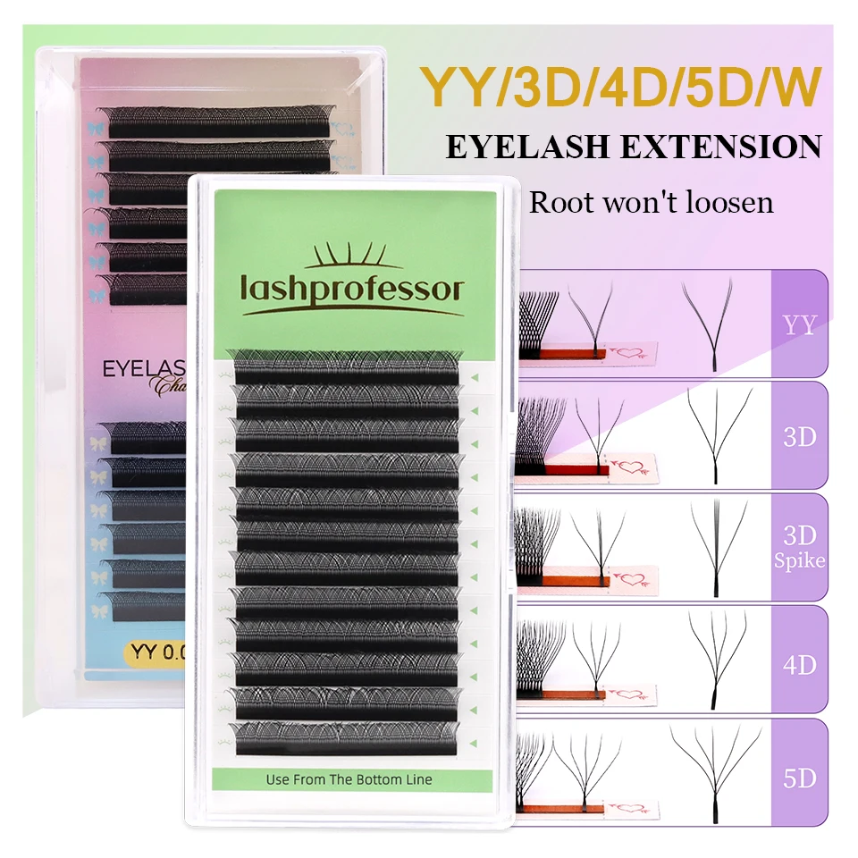 lashprofessor 3D 4D 5D W-Volume Premade Fans YY Eyelashes Extension 3D Fairy Clover Bloom Lashes Thin Spike Base False Eyelashes
lashprofessor 3D 4D 5D W-Volume Premade Fans YY Eyelashes Extension 3D Fairy Clover Bloom Lashes Thin Spike Base False Eyelashes