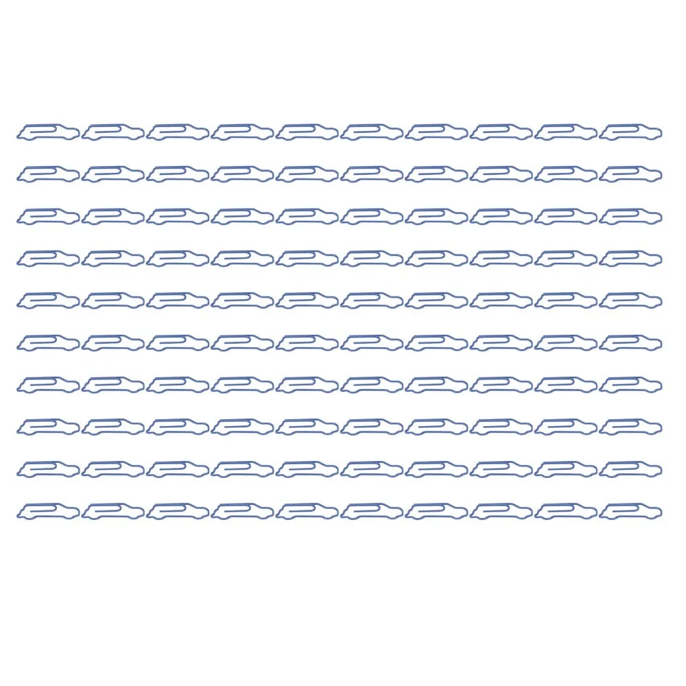 100 Pcs Car Shape Shaped Paper Clips Portable Plastic-coated Metal Small Paper Clips Blue Mini Size Cute Paper Clips
100 Pcs Car Shape Shaped Paper Clips Portable Plastic-coated Metal Small Paper Clips Blue Mini Size Cute Paper Clips
