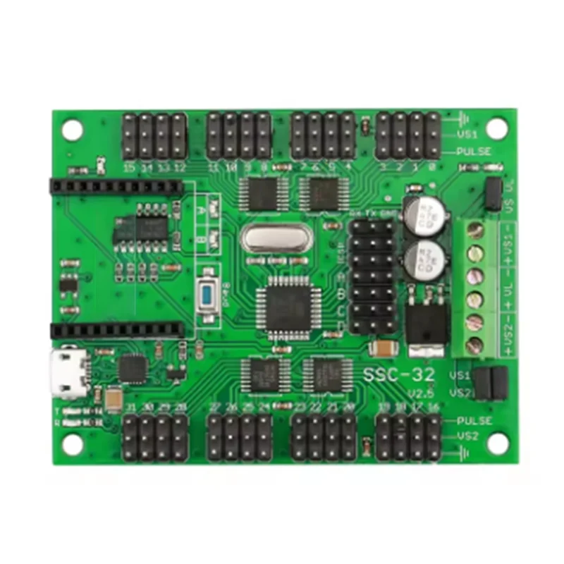 LBER SSC32-V2.5 32Ch Multi-Channel Servo Controller With USB XBEE Interface Fit PC-MAC LINUX For Hexapod Spider, Biped Robots
LBER SSC32-V2.5 32Ch Multi-Channel Servo Controller With USB XBEE Interface Fit PC-MAC LINUX For Hexapod Spider, Biped Robots