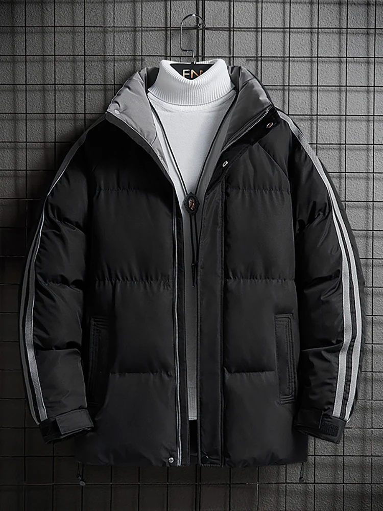 Winter Thiened Men's down Cotton Jaet Stand Collar Warm Coat Korean Sle Trendy Brand Youth ular Loose Fit Casual Wear
Winter Thiened Men's down Cotton Jaet Stand Collar Warm Coat Korean Sle Trendy Brand Youth ular Loose Fit Casual Wear
